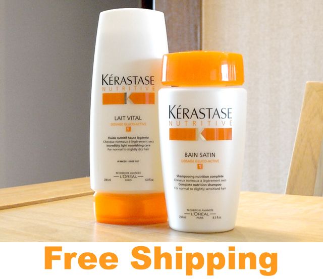 Kerastase Nutritive Bain Satin 1 + Lait Vital Combo  