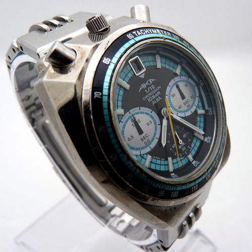 AKA ALBA ( SEIKO ) Bullhead Chronograph V657 QUARTZ VINTAGE 70s Retro 