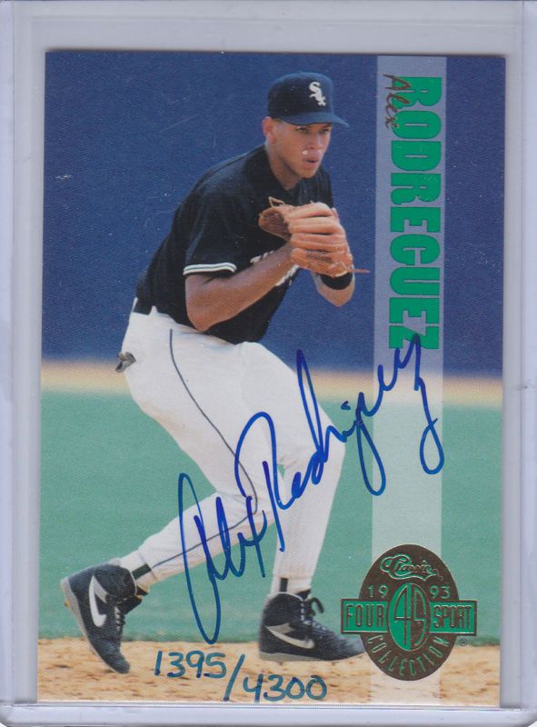 ROD Yankees 1993 AUTOgraphed Alex Rodriguez rookie MVP 600 HRs sure 