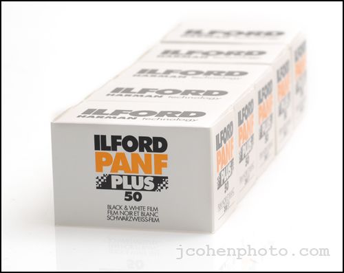 Rolls Ilford Pan F 50 ISO 35mm 36 exp B&W Film 2013  