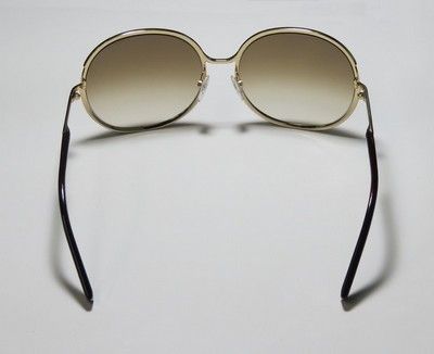 NEW TOM FORD TF118 ALEXANDRA STYLISH GOLD/BURGUNDY TEMPLES BROWN LENS 