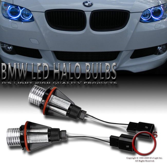   RING LED HEADLIGHT BULBS X3 X5 5/6/7 SERIES ANGEL EYES HEAD LAMP LIGHT