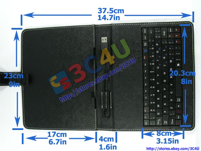 inch USB keypad case for MID ePad Apad Android Tablet  