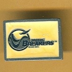 UNSOLD 1980s USFL BOSTON BREAKERS LOGO PIN  