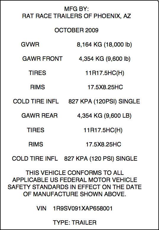 USDOT Federal Trailer Manufacturing Licensing Service  