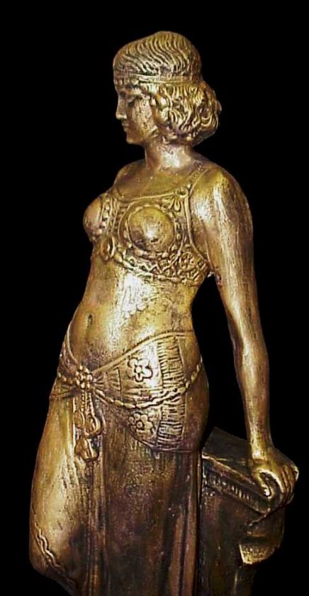 Huge Egyptian Belly Dancer Statue Sculpture Rare 16111  