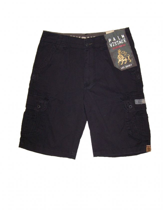 UnionBay Mens Palm Vintage Cargo Shorts Y18LN36 black Ö  