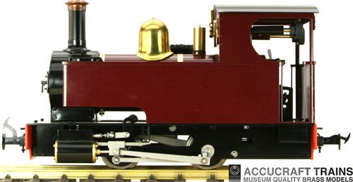 ACCUCRAFT 119 CARADOC 0 4 0T MAROON LIVE STEAM BRASS  