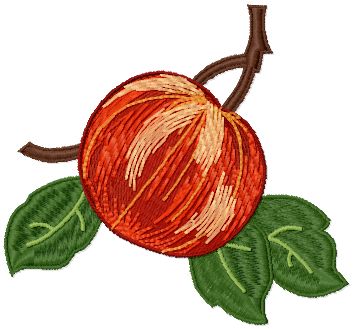 Apple Garden machine embroidery designs set 5x7 hoop  