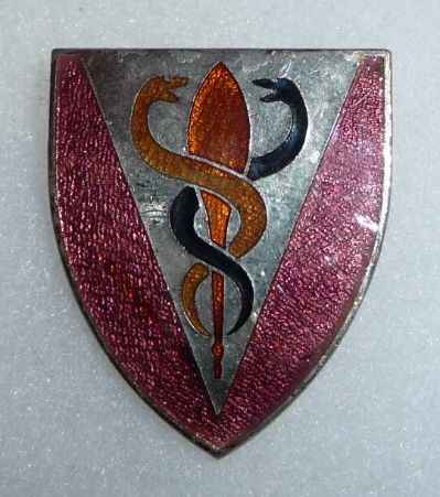 25th MEDICAL BATTALION   1950s VINTAGE US ARMY DI CREST  