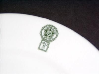 IROQUOIS CHINA Syracuse, NY SALESMAN SAMPLE MULTI LOGO PLATE MARTINS 