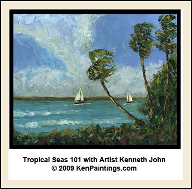 Seascape Oil Painting Tropical Seas Art Video Paint DVD  