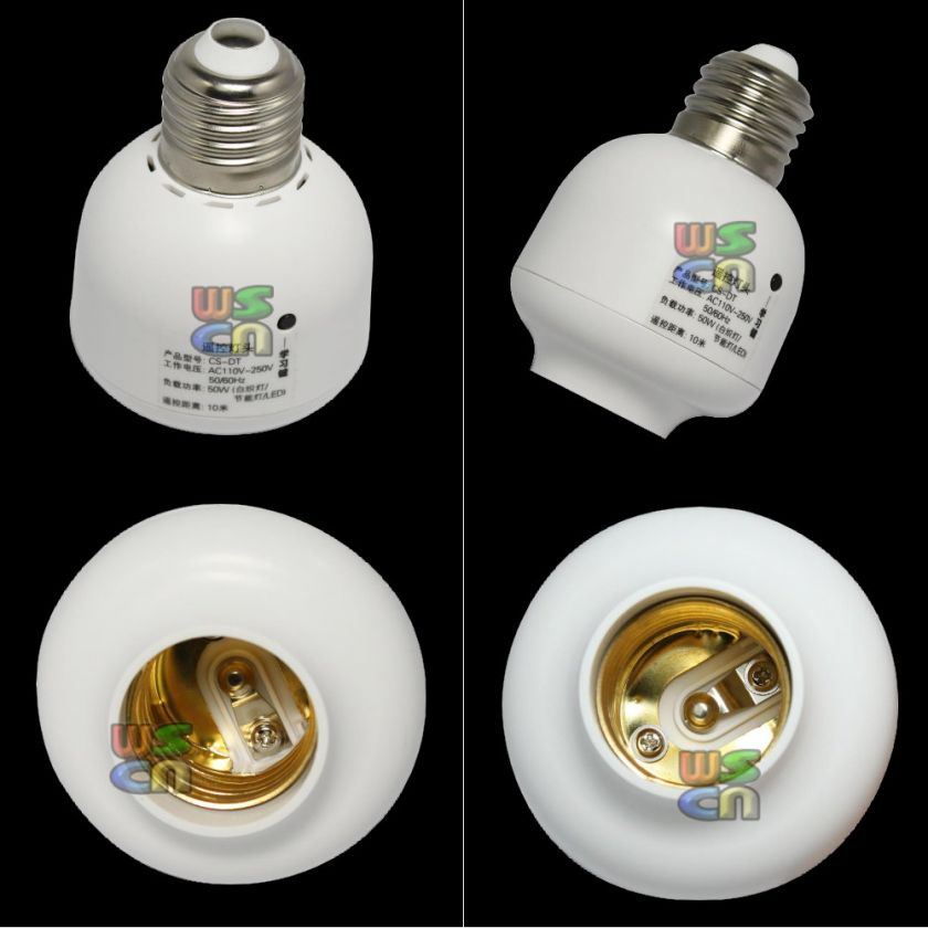 Remote Control Screw Lamp Cap Bulb Holder Light Switch  