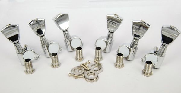 Chrome Tulip Keystone Vintage LP Type Guitar Tuners  