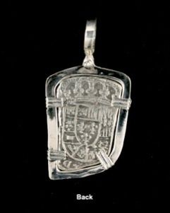 ATOCHA Sunken Treasure   8 REALE SILVER COIN PENDANT  