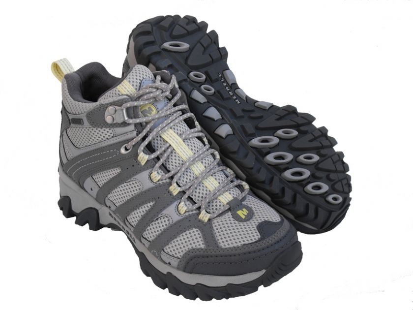 NEW MERRELL ENUMA MID GREY WOMENS TRAIL HIKING SHOES 7 $110  