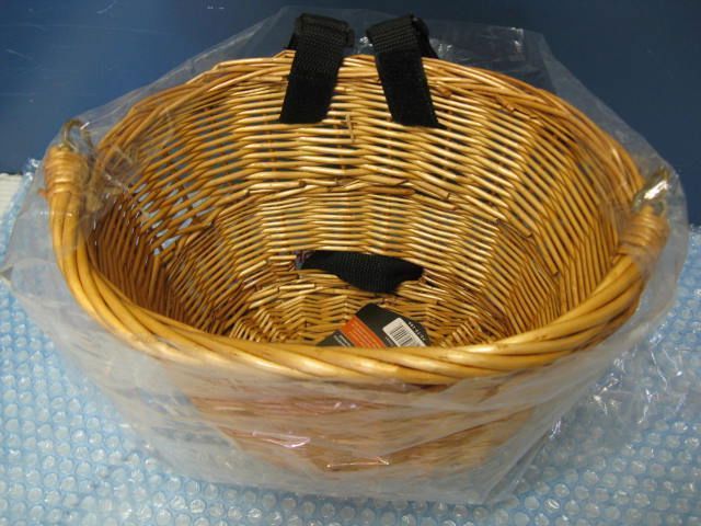 NEW Avenir Small wicker Basket Bike Bicycle front storage  