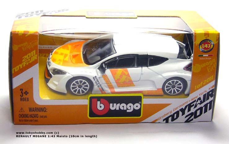 RENAULT MEGANE 143 Bburago 2011 NY Toy Fair Limited  