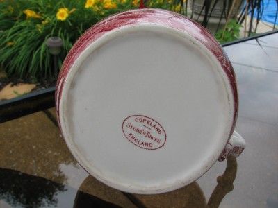 Old Copeland Spode Tower Pink JUG 16 oz. HTF  