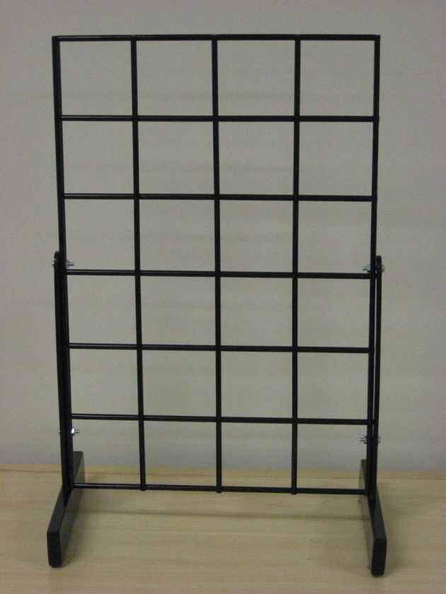 New Black   Multi Grid Counter Top 12 Wide x 18 High Display Rack 