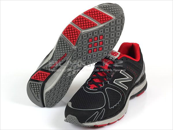 New Balance M790BR1 2E Wide Black With Red 2011 Lightweight Running 