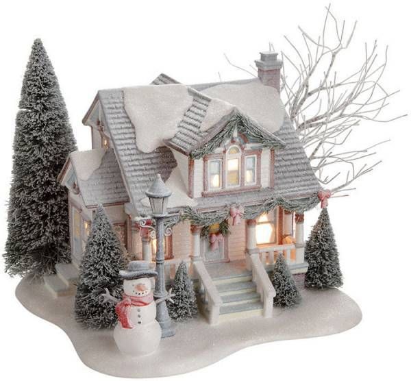   WINTER FROST VILLAGE *COTTAGEWOOD BUNGALOW* LIT HOUSE FREE S/H, NIB