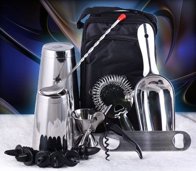 Stainless Steel Bartenders Tote Bag, Bartending Tools