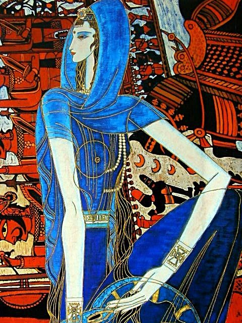 Art Nouveau   BLUE DIAMOND   TING Shao kuang  