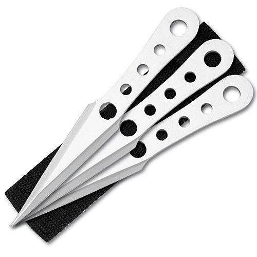 LIGHTENING BOLT 3 KNIFE THROWING KNIVES & SHEATH NEW  