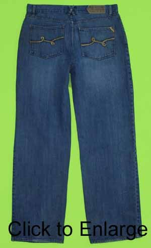 LRG sz 36 x 33 Mens Blue Jeans Denim Pants BB9  