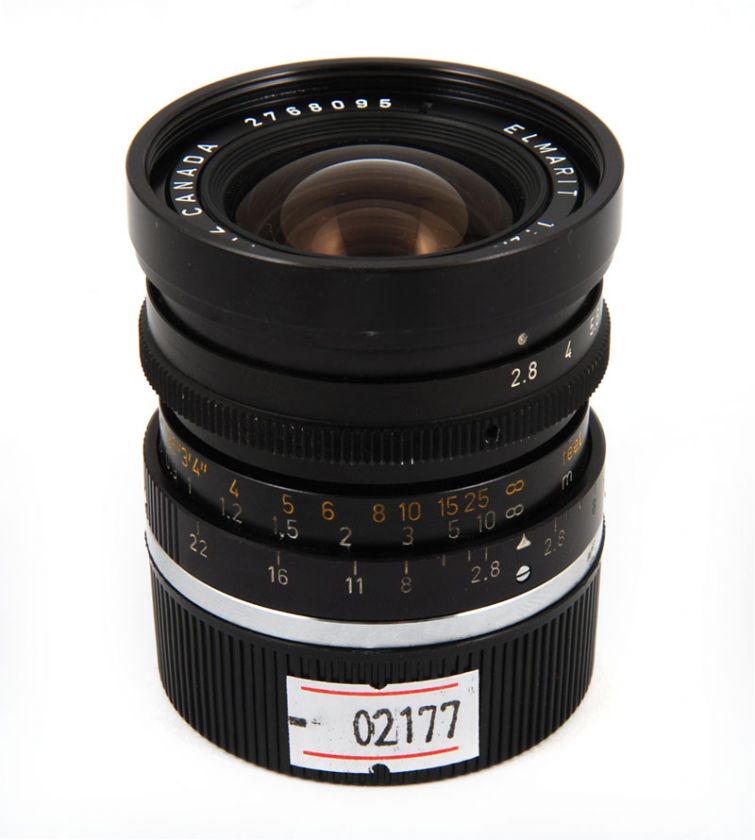 Leitz Leica Elmarit M Leitz 28mm f/2.8 2nd Version lens in black 28/F2 