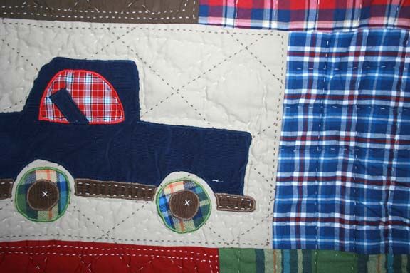 Pottery barn Kids Bryce Cars Trucks Twin Quilt sheet  