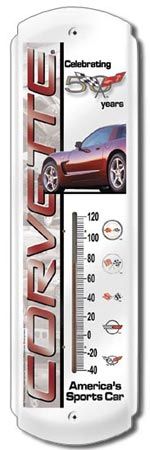 CHEVROLET CORVETTE 50th Rec Room THERMOMETER  