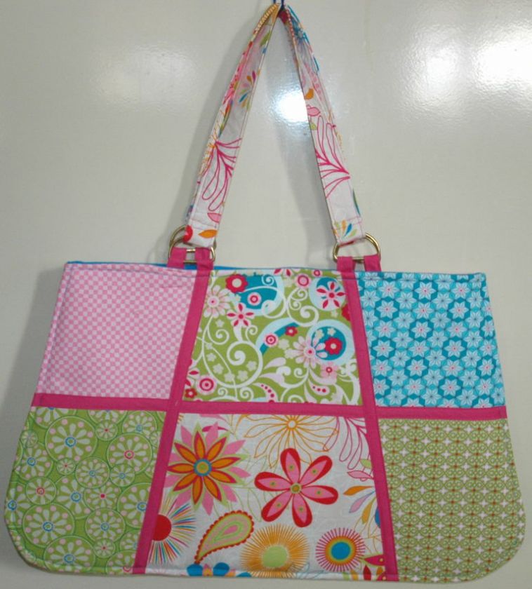 Ladys Stylish Tote Bag Floral Theme  