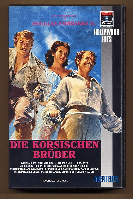 DIE KORSISCHEN BRÜDER THE CORSICAN BROTHERS / PAL VHS  