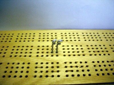 Golf Club Cribbage Board Pegs Tibetan Silver  