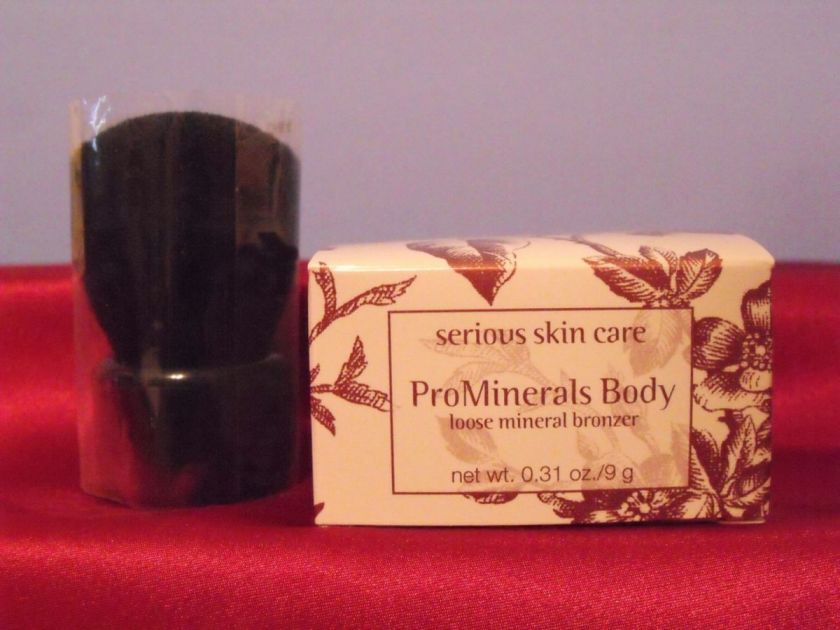   Skin Care ProMinerals Loose Mineral Bronzer Goat Hair Kabuki Brush NEW