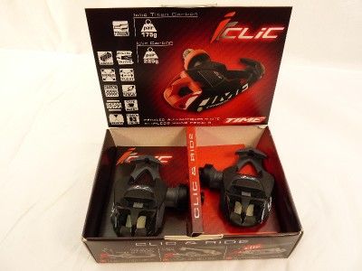 Time Iclic Fiberflex Clipless Road Pedals NEW Black  