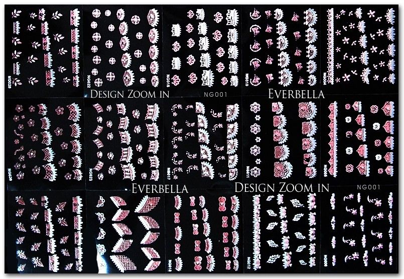 30 sheets 1500+ Nail Art Design Stickers Decal NG001  