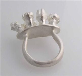 BIRGIT HOLDINGHAUSEN FINE ART JEWELLERY,SILVER RING  