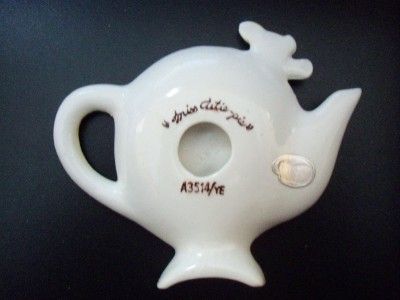 RARE VTG NAPCO MISS CUTIE PIE GIRL TEAPOT TEABAG HOLDER  