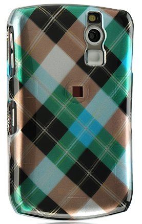 BLUE PLAID CASE FOR BLACKBERRY CURVE 8330 8320 PHONE  