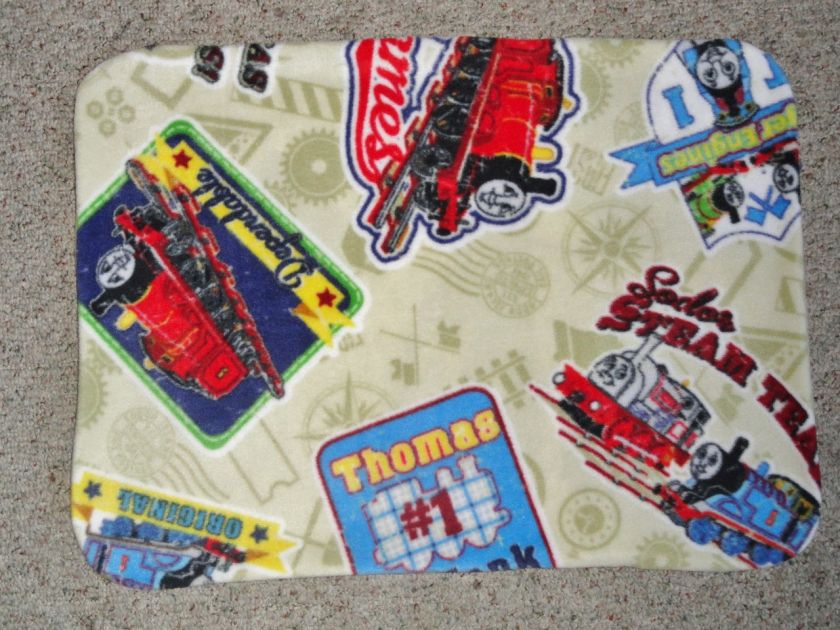 CRIB/TODDLER BLANKET&PILLOWCASE THOMAS TRAIN PATCHES  