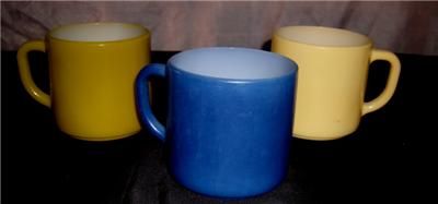 Federal Coffee Mugs 3 Colors Marked (F) Inside Shield  