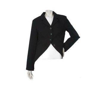 LOGO by Lori Goldstein Notch Collar Blazer BLACK/REG.6  