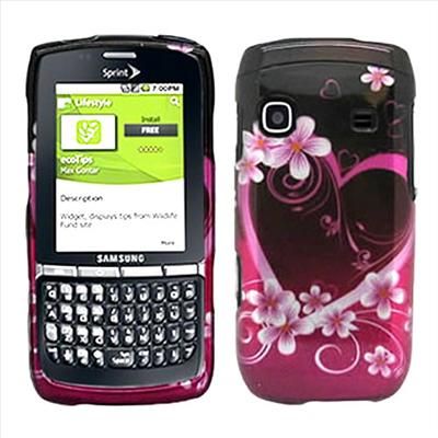 Samsung Replenish M580 Boost Mobile Sprint Purple Love Hard Case Cover 