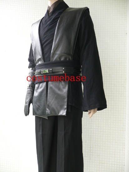 Anakin Skywalker BLACK Sith Tunic Star Wars costume accessories props 