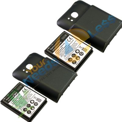 NEW 2X 3500mAh extended battery HTC ThunderBolt 6400 + Back Cover 