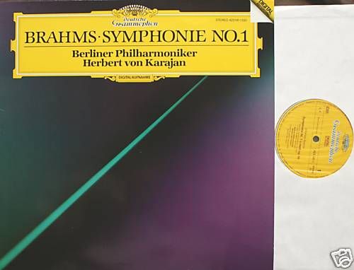BRAHMS Symphony No 1 KARAJAN BPO DGG 423 141 1 digital 1987  