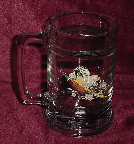 Princess House PHEASANT Coffee Mug/Beer Stein  